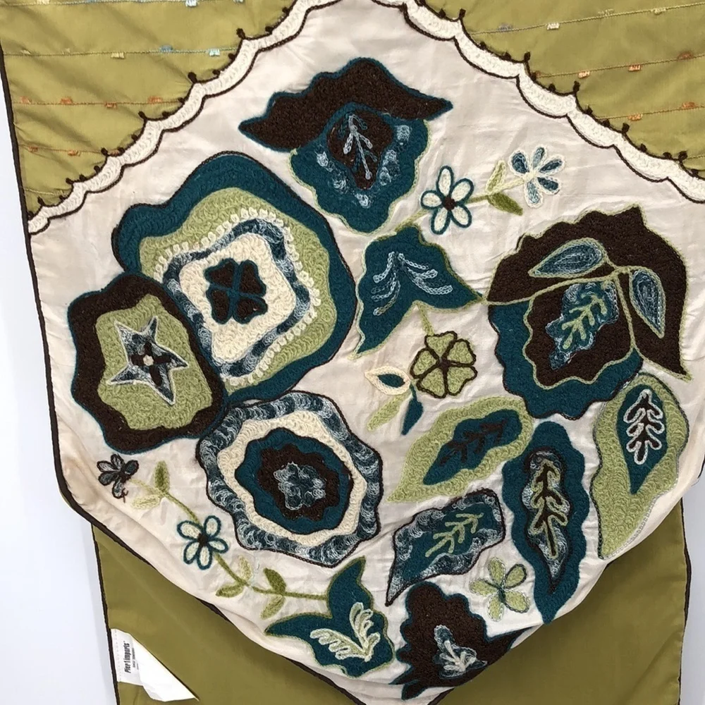 Pier 1 Imports Bloomsbury Table Runner 14”x72” Dry Clean 109% Polyester 2083253